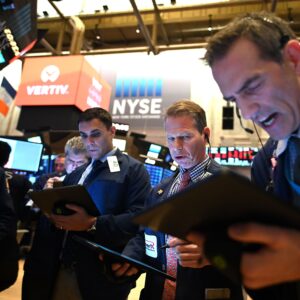US stocks tumble from record highs as tech shares drag indexes lower