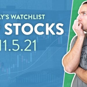 Top 10 Stocks For November 05, 2021 ( $PETZ, $NIO, $AMC, $OCGN, $F, and more! )