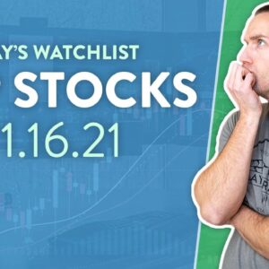 Top 10 Stocks For November 16, 2021 ( $TLRY, $NIO, $AMC, $GGPI, $CREX, and more! )
