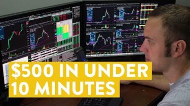 [LIVE] Day Trading | How I Made $500 in Under 10 Minutes