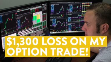 [LIVE] Day Trading | OUCH... a $1,300 Loss on My Option Trade!