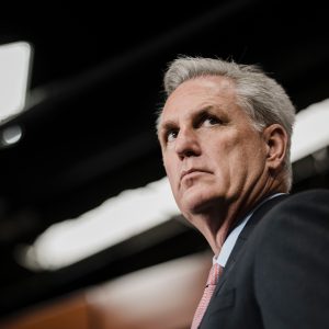 New video from the Capitol riot shows dozens of staffers fleeing Rep. Kevin McCarthy’s office in a panic as rioters clashed violently with cops