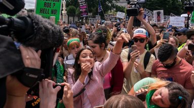 AOC says ‘elections are not enough,’ and calls on protesters to ‘fill the streets’ after the Supreme Court overturns Roe v. Wade
