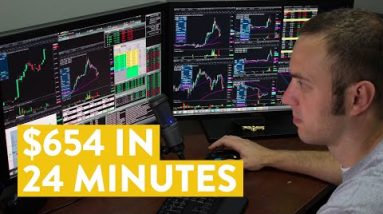 [LIVE] Day Trading | $654 in 24 Minutes Being a Day Trader