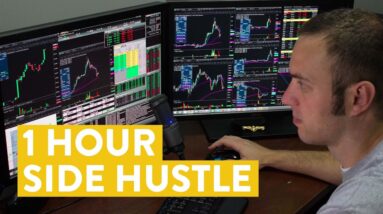 [LIVE] Day Trading | 1 Hour Side Hustle (how much can it make?)