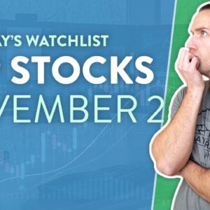 Top 10 Stocks For November 02, 2022 ( $SONN, $SOFI, $AMZN, $SNAP, $AMC, and more! )