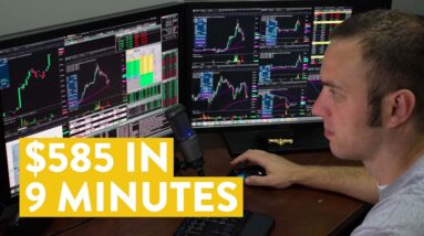 [LIVE] Day Trading | How to Make $585 in 9 Minutes